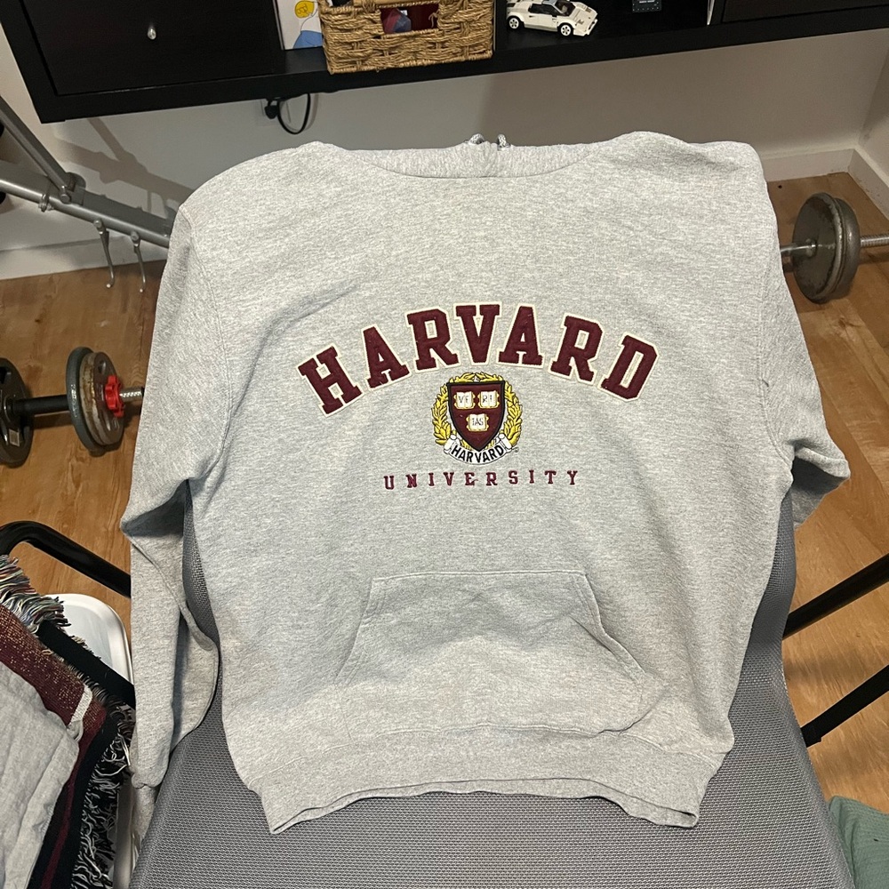 Champion Gray Harvard Hoodie